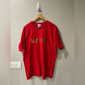 Vintage Disney Mickey Co Minnie‎ Mouse Spellout SS Shirt XL